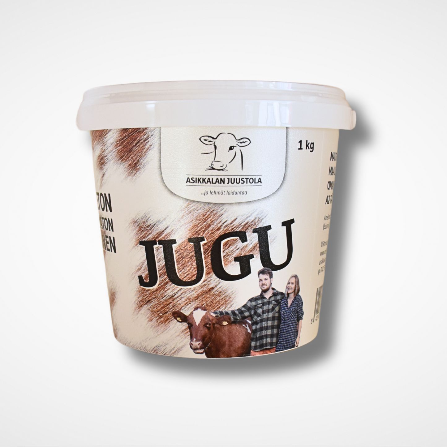 Jugu-maustamaton luonnonjogurtti 1L