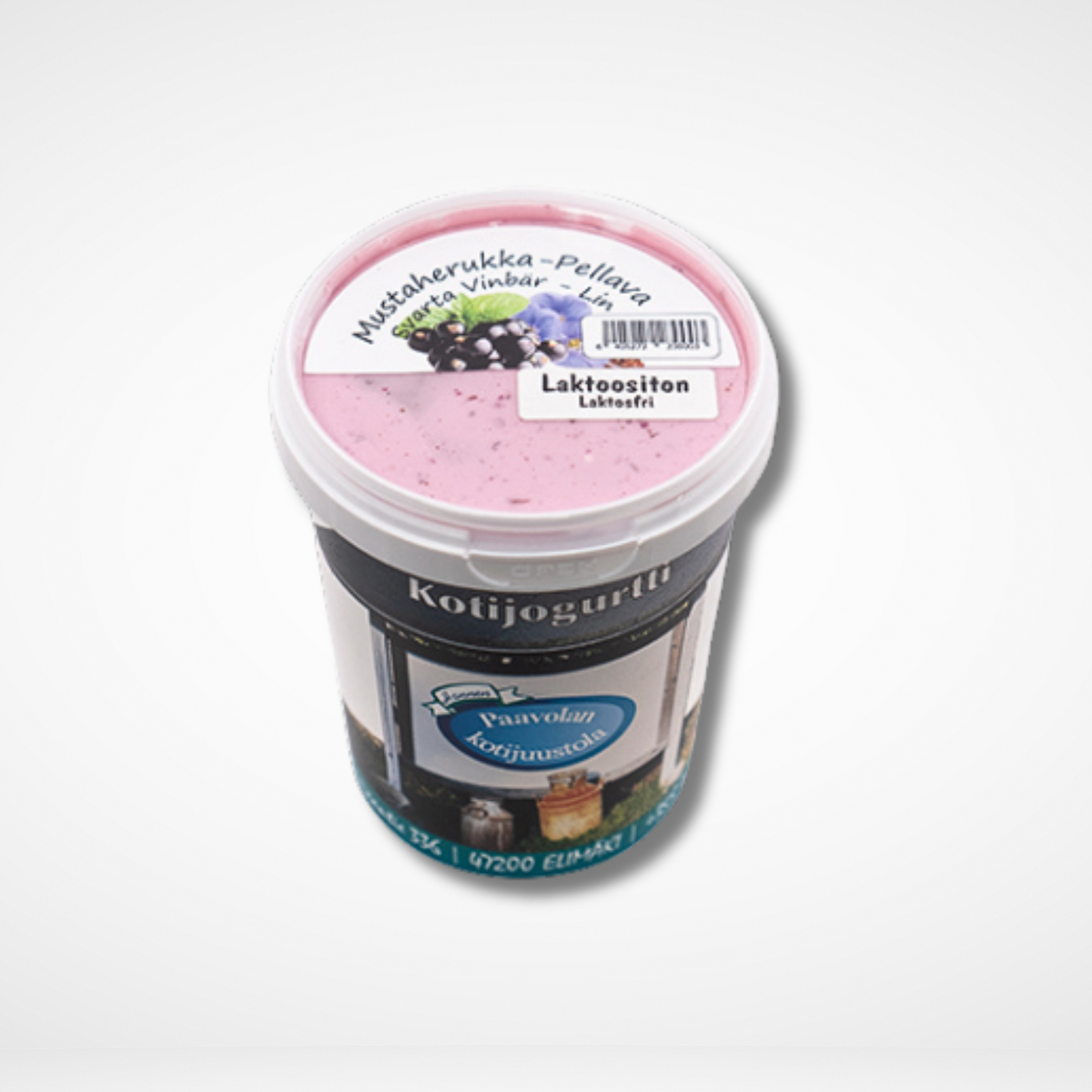 Mustaherukka-pellava kotijogurtti (L) 500g