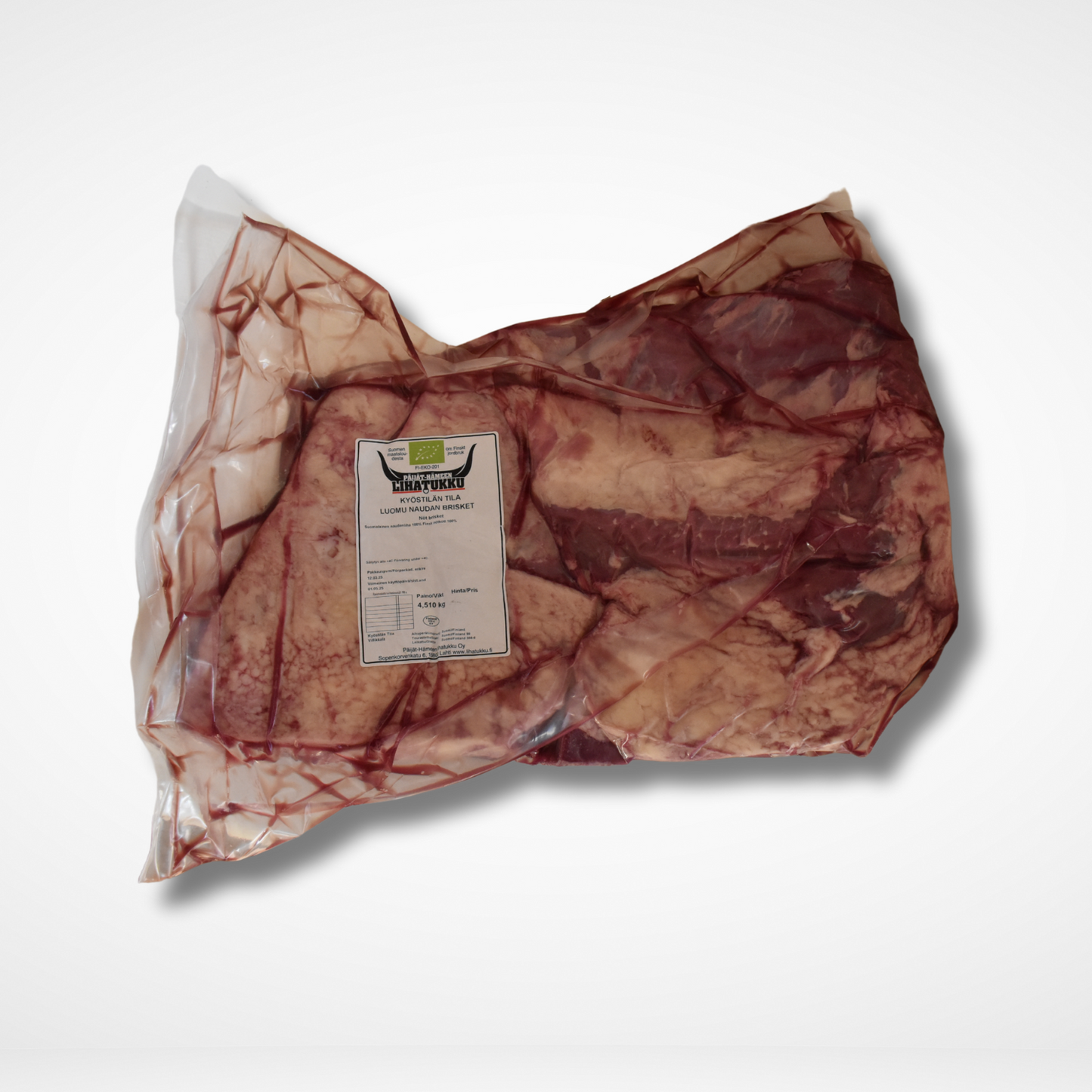 Luomu naudan brisket 4,5kg (pakaste)