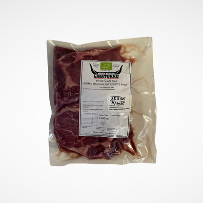 Luomu naudan Entrecote  370g - 420g (pakaste)