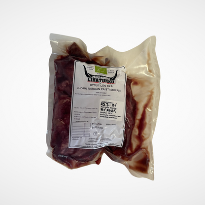 Luomu naudan paistisuikaleet n.530g (pakaste)