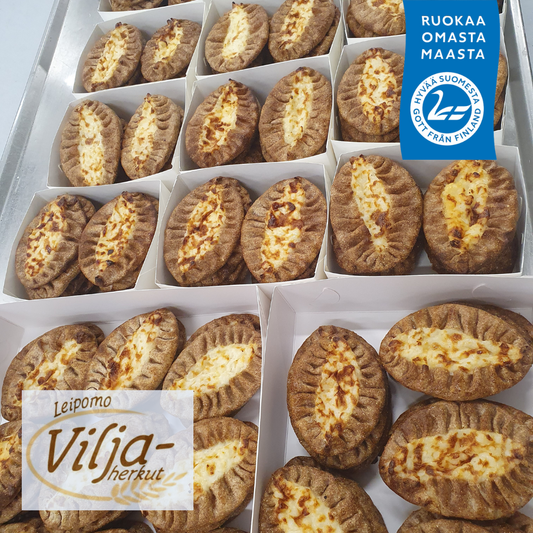 Karjalanpiirakka (Laktoositon) - 10kpl / 20kpl