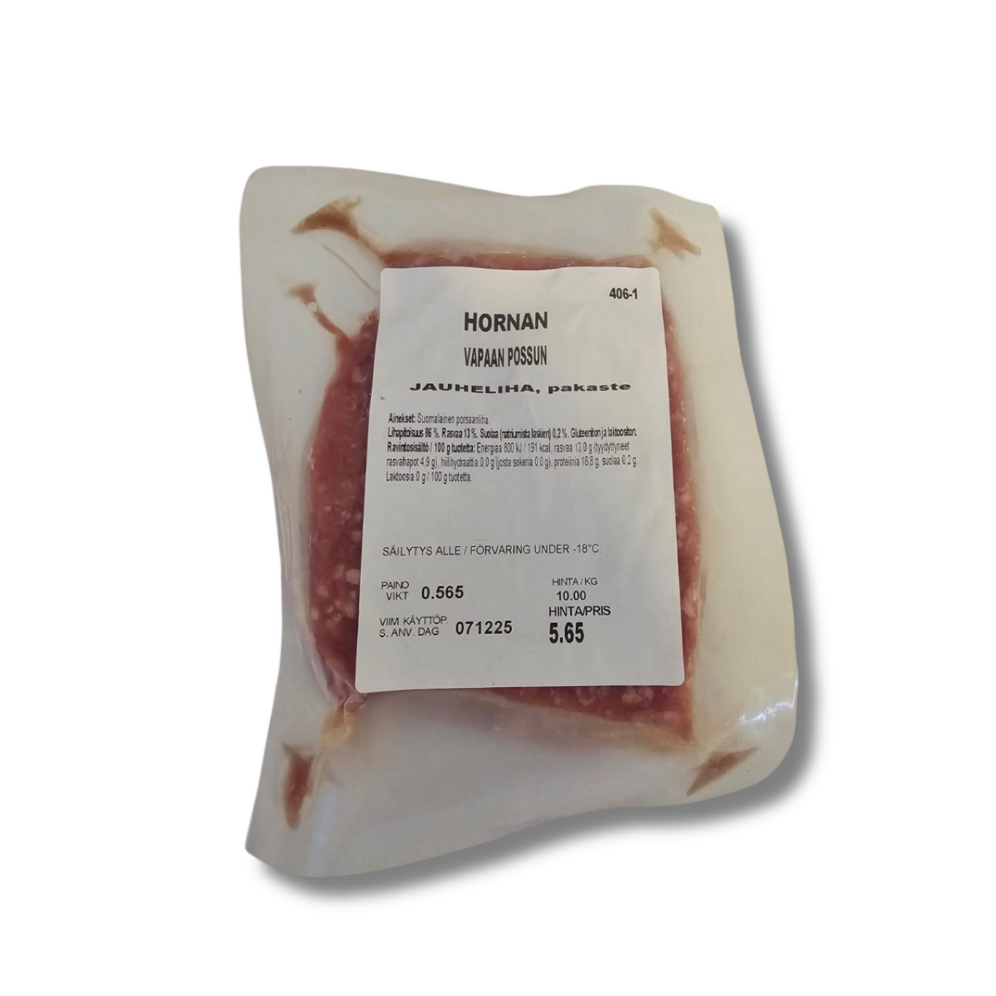 Porsaan jauheliha 500g (pakaste)