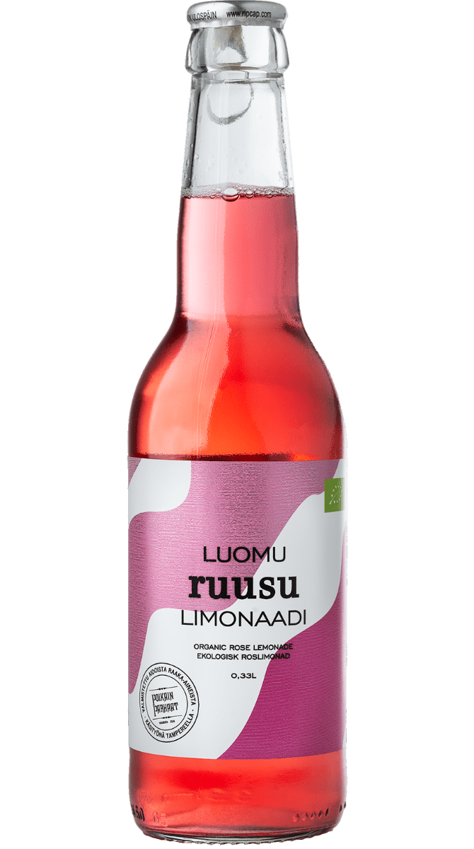Luomu Ruusulimonaadi 0,33L